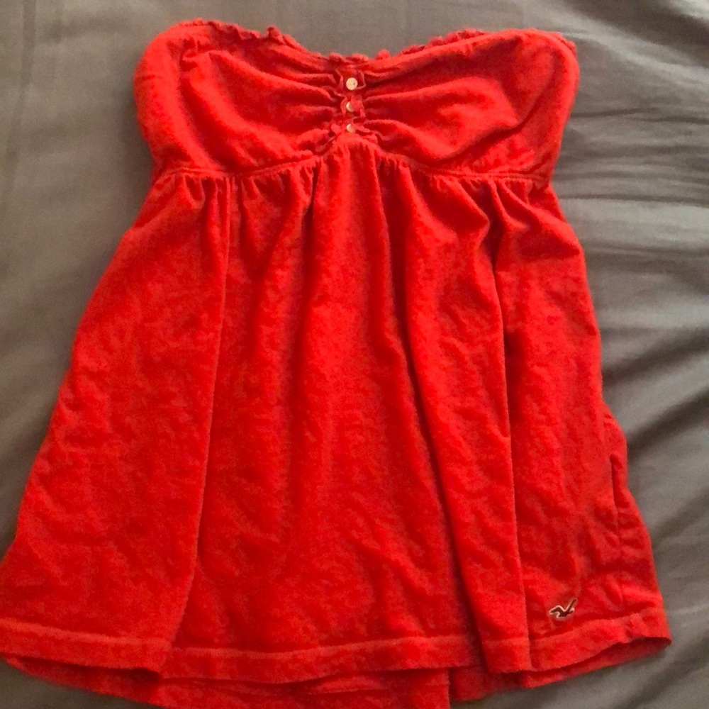 Hollister strapless blouse